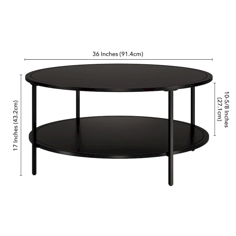 Sivil 36 Wide Round Coffee Table