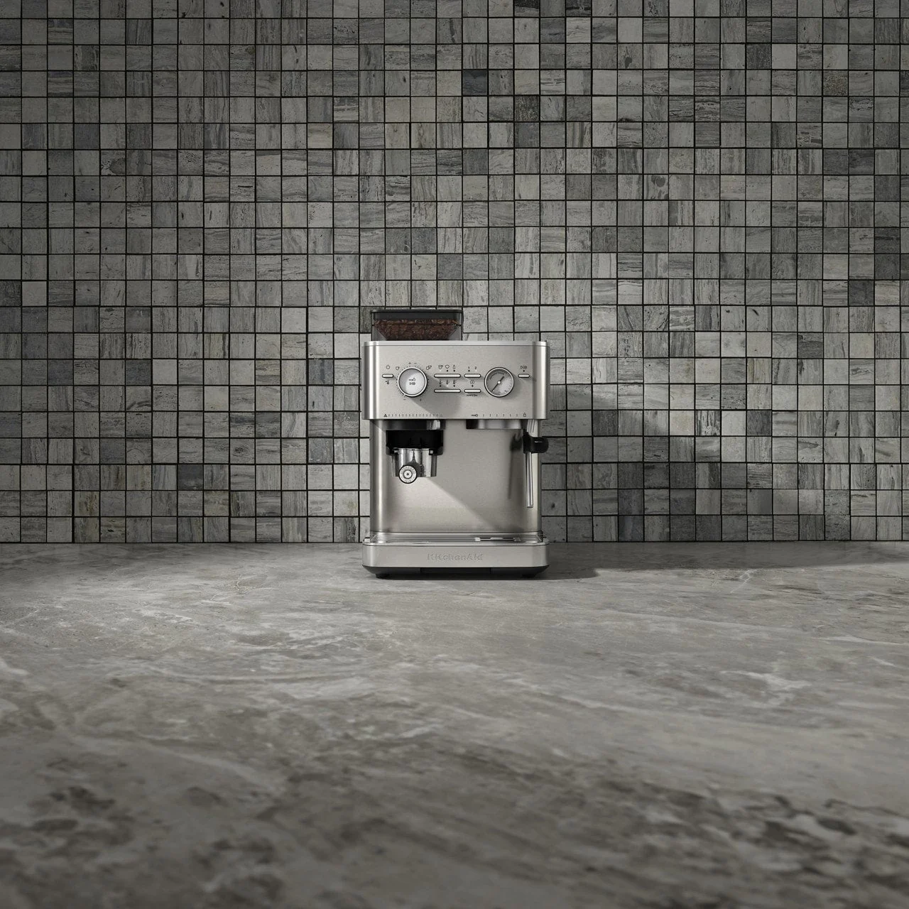 KitchenAid Semi Automatic Espresso Machine with Burr Grinder, KES6551