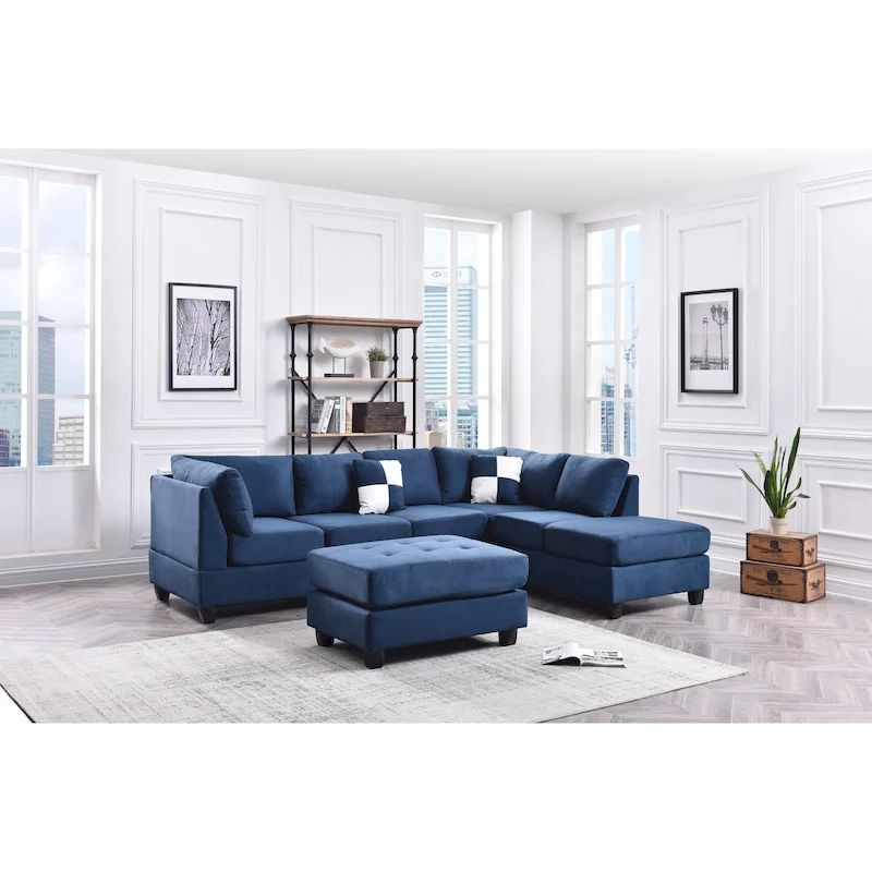 Gallant Microsuede Sectional Sofa