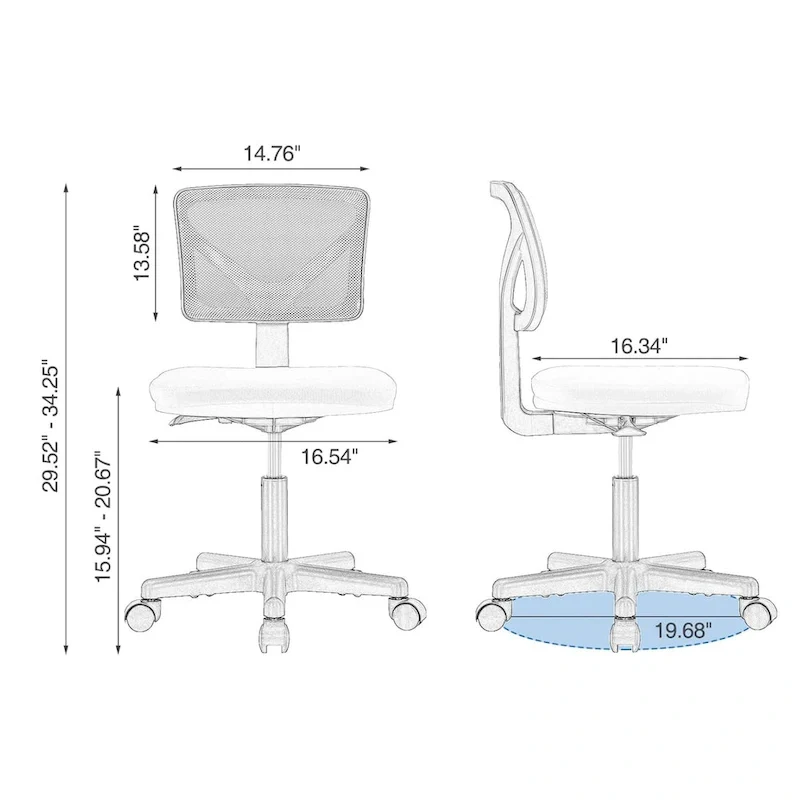 Comfy PU Leather Upholstered Office Chair, Home Desk Chair with Arms & Adjustable Swivel