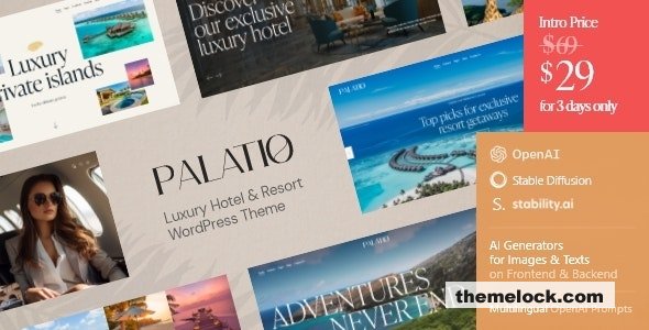 Palatio v1.12.0 - Luxury Hotel & Resort WordPress Theme