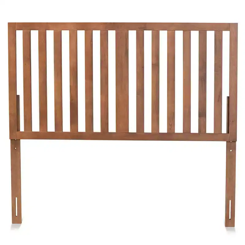 Oren Modern and Wood Headboard Walnut - Baxton Studio