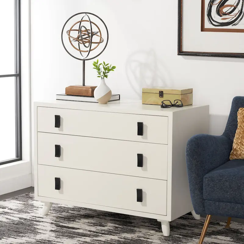 SAFAVIEH Attie 3-Drawer Storage Bedroom Chest.