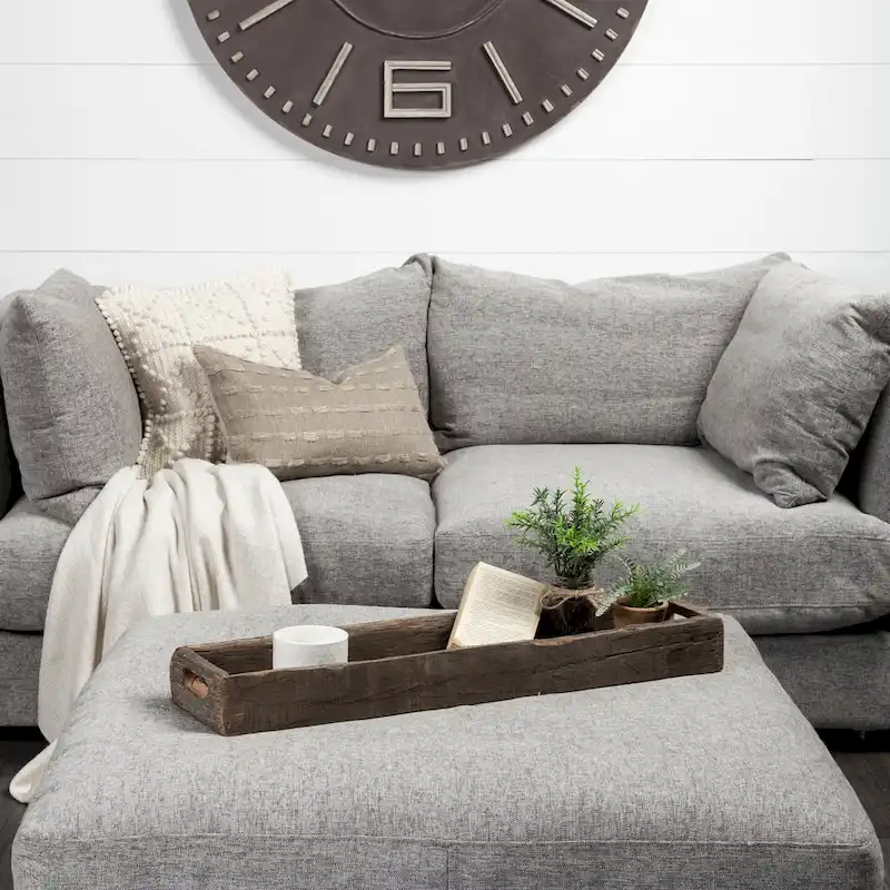 Vernon Brown Reclaimed Wood Rectangular Tray (Small)