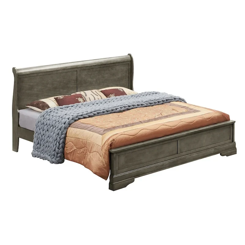 Louis Philippe Queen Panel Bed