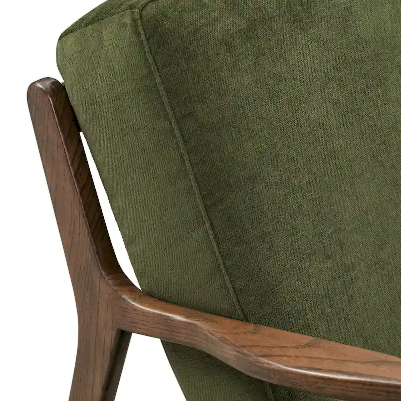 Poly & Bark Verity 25 Fabric Lounge Chair - Solid Wood Frame