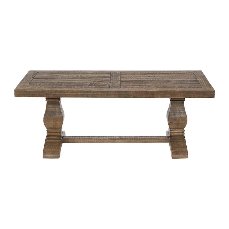 50 Solid Wood Pedestal Coffee Table