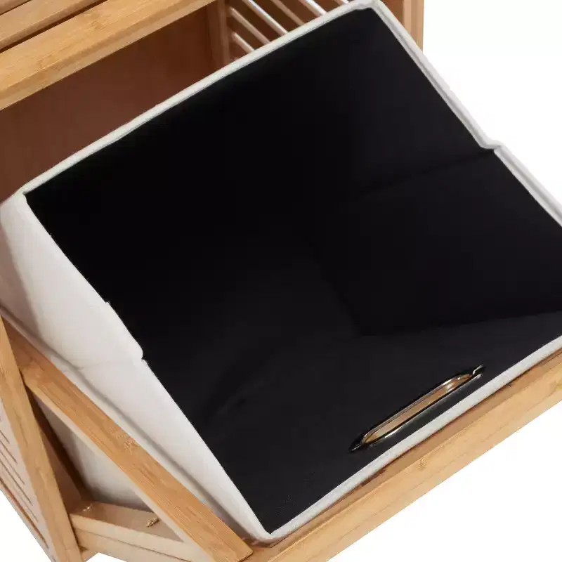 Hallow Laundry Basket with Shelf - STG1903 - Natural/Beige - Safavieh
