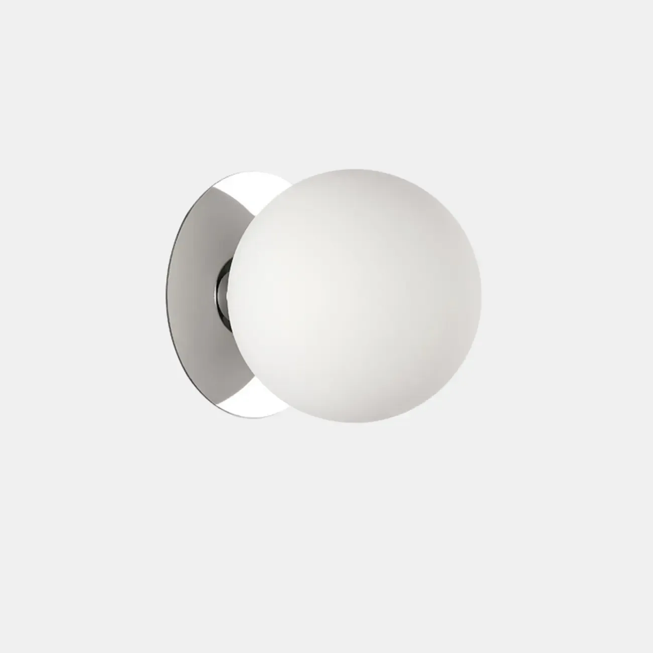 Modern Frosted Glass White Globe Round Wall Sconce