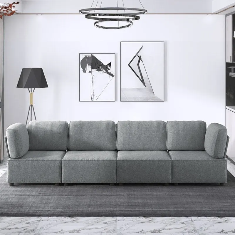 Mixoy Convertible Modular Sleeper Couch with Ottoman