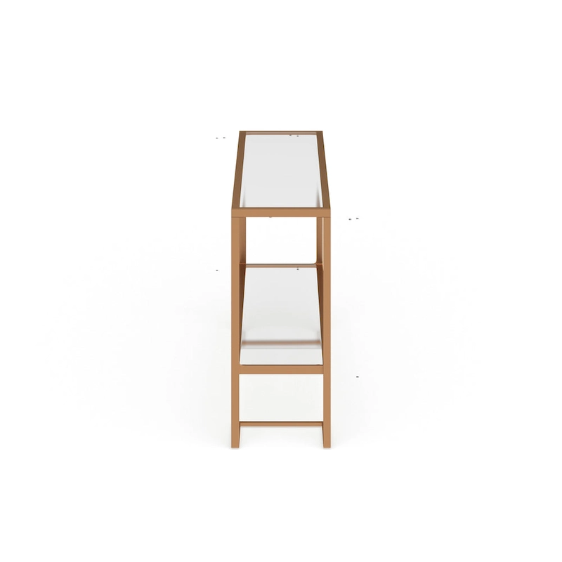 SEI Furniture Grant Glam Gold Matte Finish Console Table