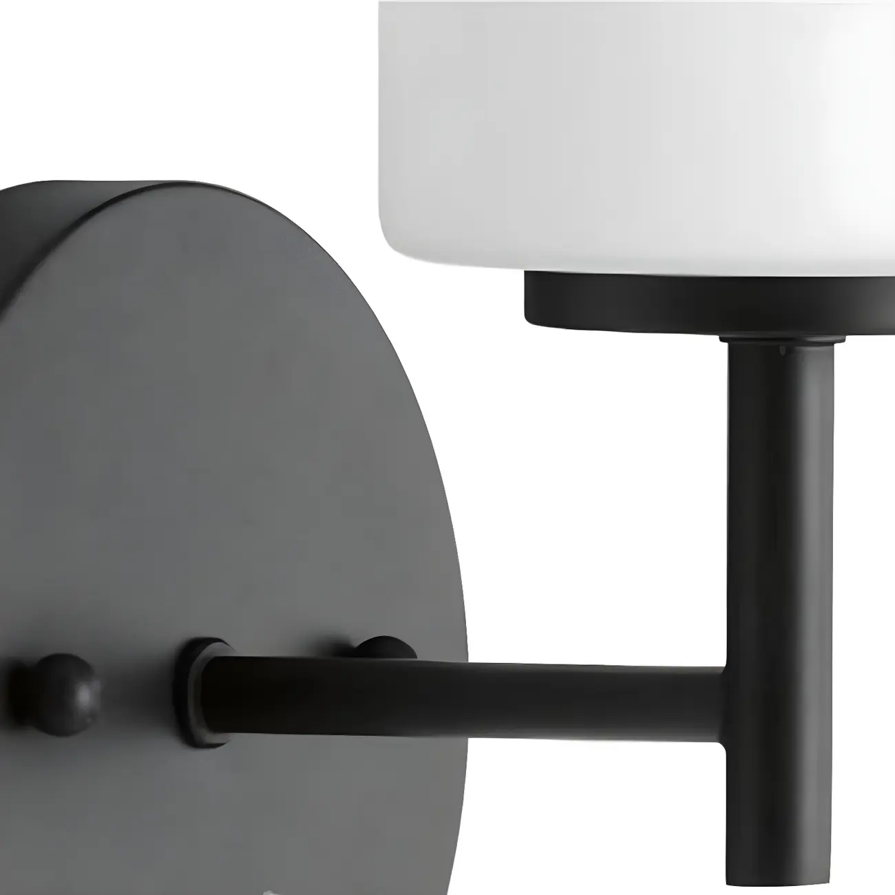 Industrial Metal Cylinder Glass Bathroom Vanity Light