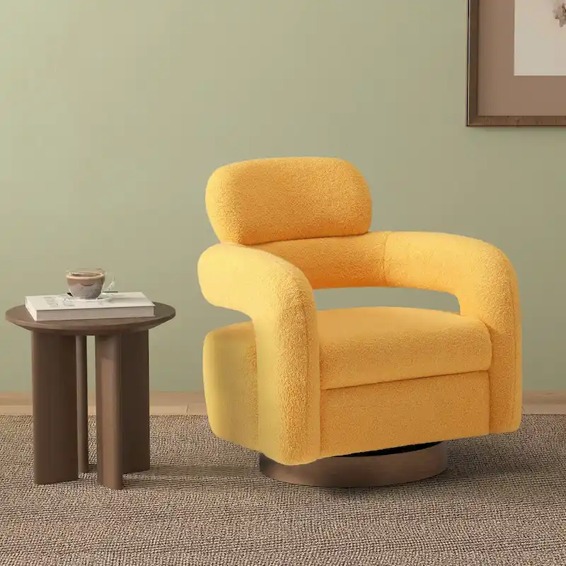 Bayville 29 Wide Sherpa Swivel Chair