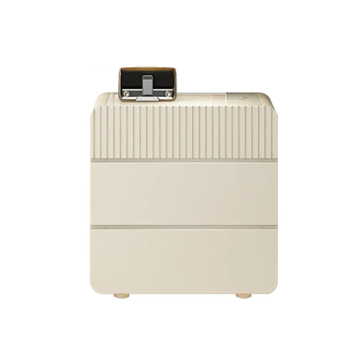 Versatile Modern White Accent Chest with Waterproof Design