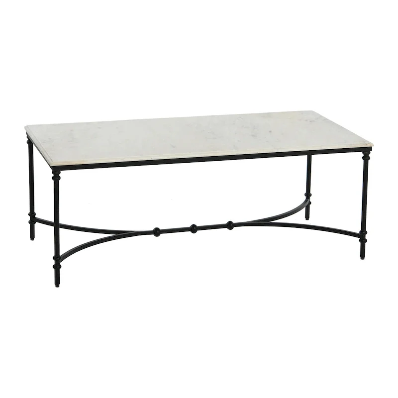Libertine Genuine Marble and Metal Coffee Table