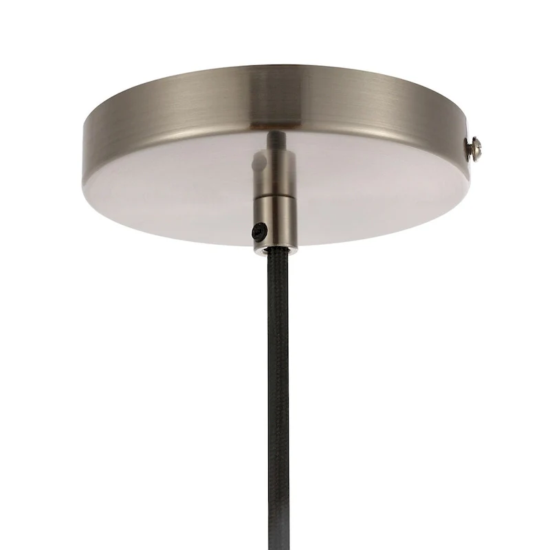 WINGBO 1-Light Modern Crystal Pendant Light Fixture Height Adjustable Hanging Light