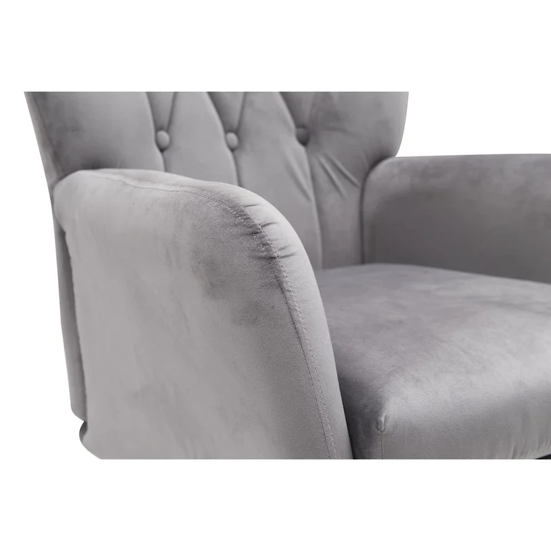 Mid Century Wingback Upholstered Accent Chair