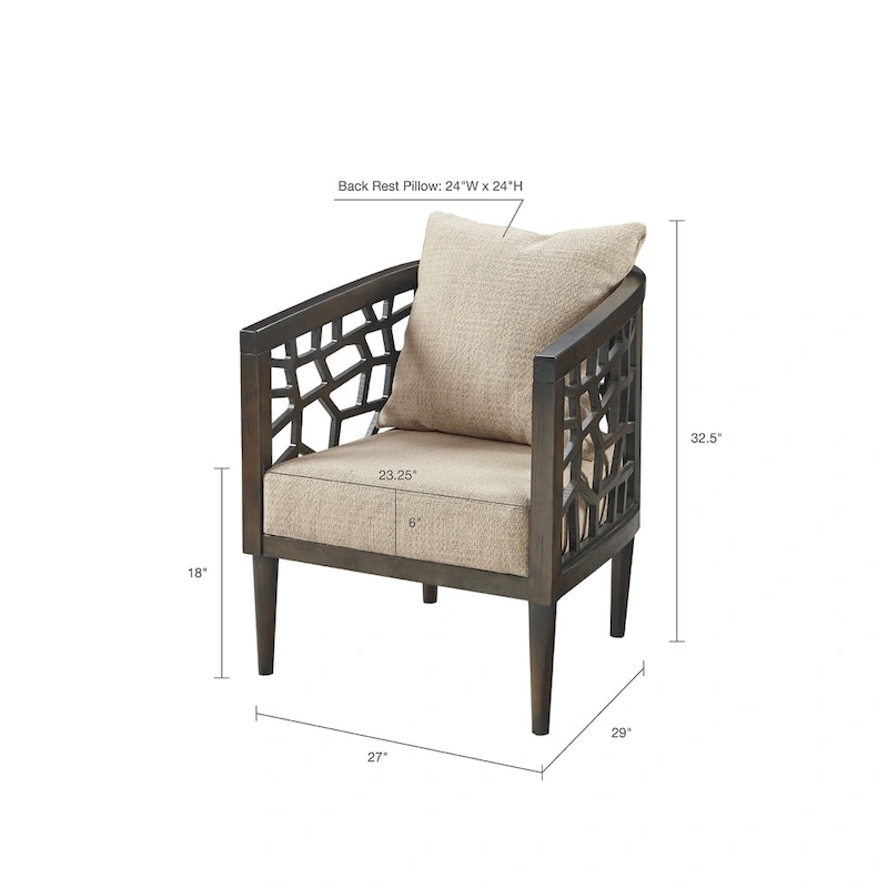 INK+IVY Crackle Accent Chair