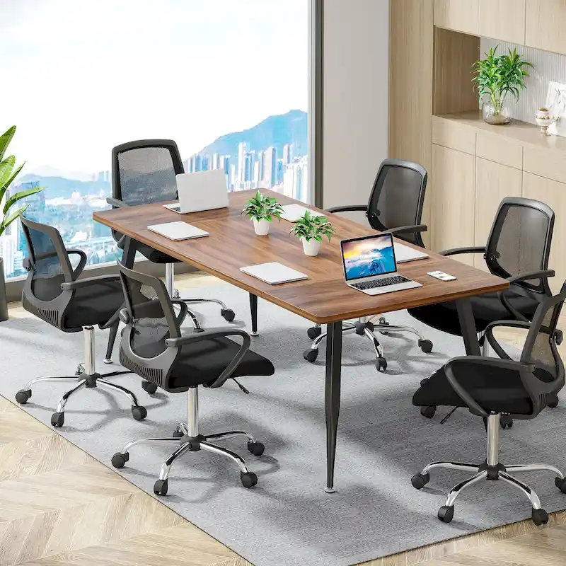 6FT Large Modern Conference Table for Meeting Room - N/A