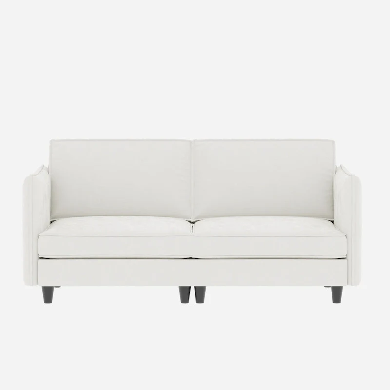 Hadley 74.27 Loveseat Sofa with Mid-Century Modern Design