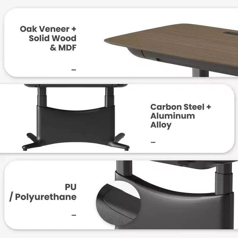 LumiDesk All in 1 Electric Height Adjustable Desk  Smart, Modular & Ergonomic