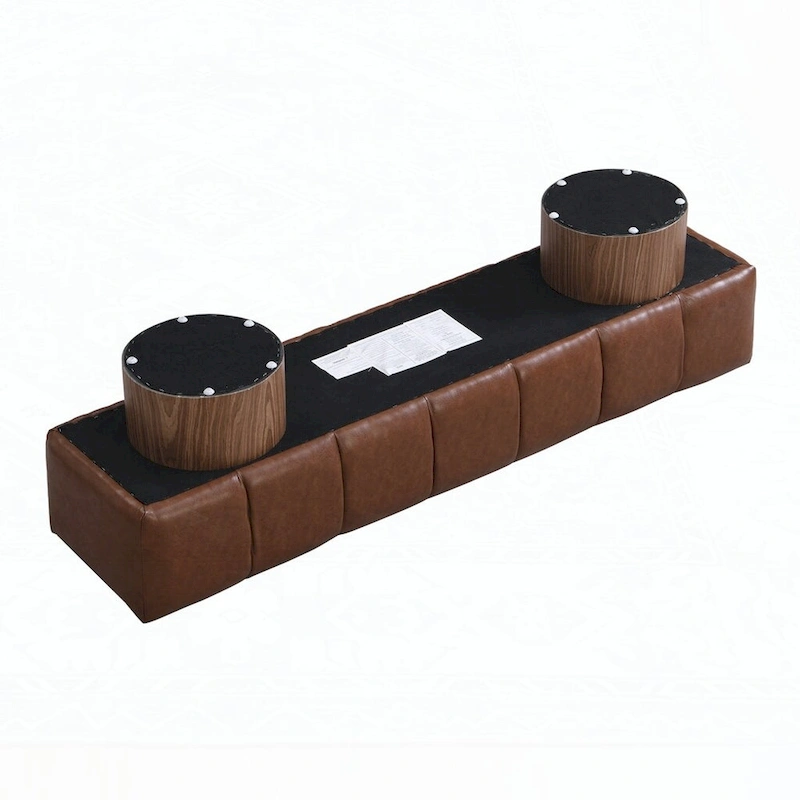 No-Assembly End of Bed Entryway Bench Ottoman