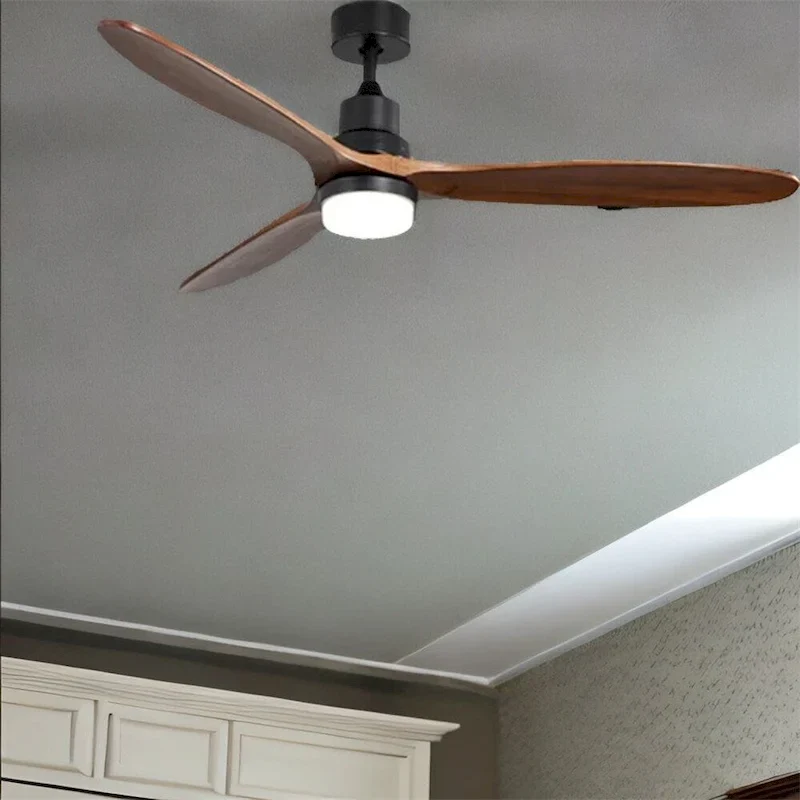 Ceiling Fan Lights With 3 Wood Noiseless Fan Blade