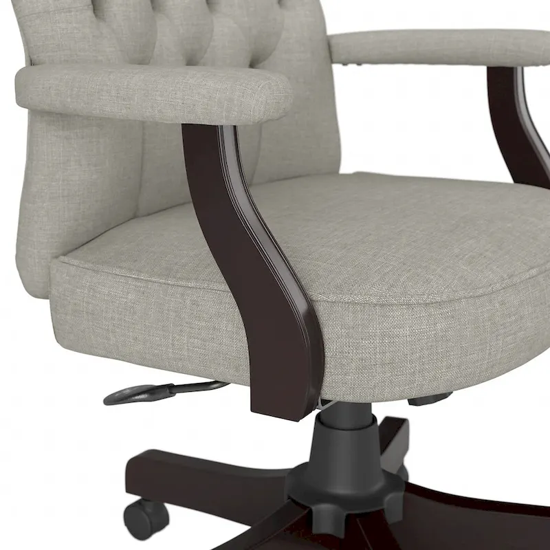 Salinas High Back Tufted Office Chair with Arms by Bush Furniture