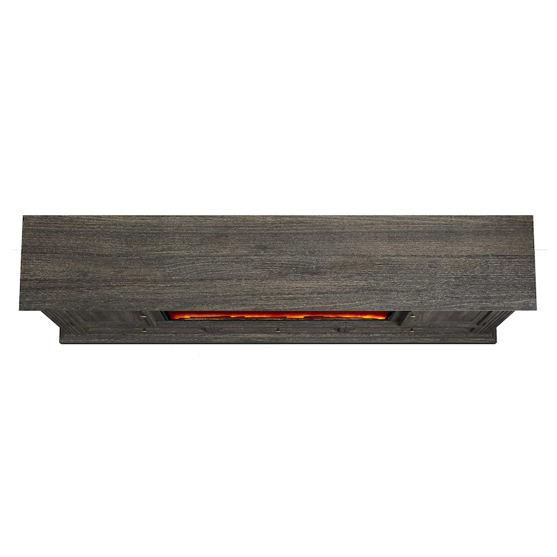 Farmhouse 72 TV Stand with Fireplace - Accommodates up to 75 TV - 73W x 35H x 14D