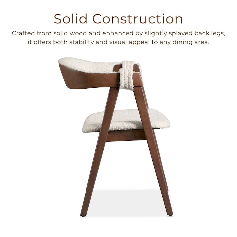 Furniture of America Shaw Mid-century 5-Piece Walnut Wood Counter Height Table Set with 4 Chairs