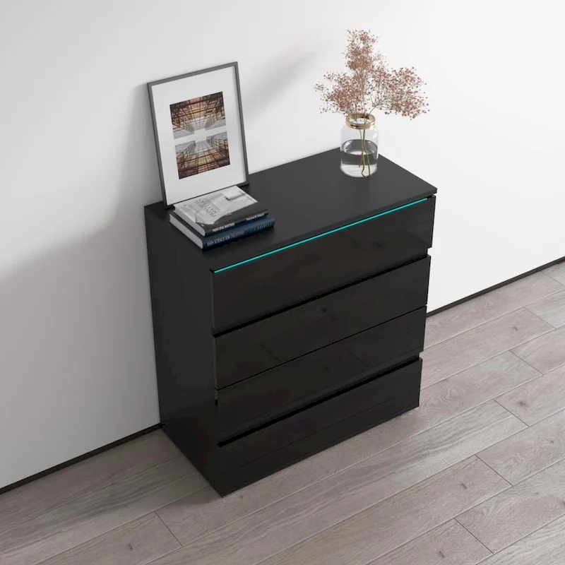 Strick & Bolton Cyrena Glossy Modern Dresser