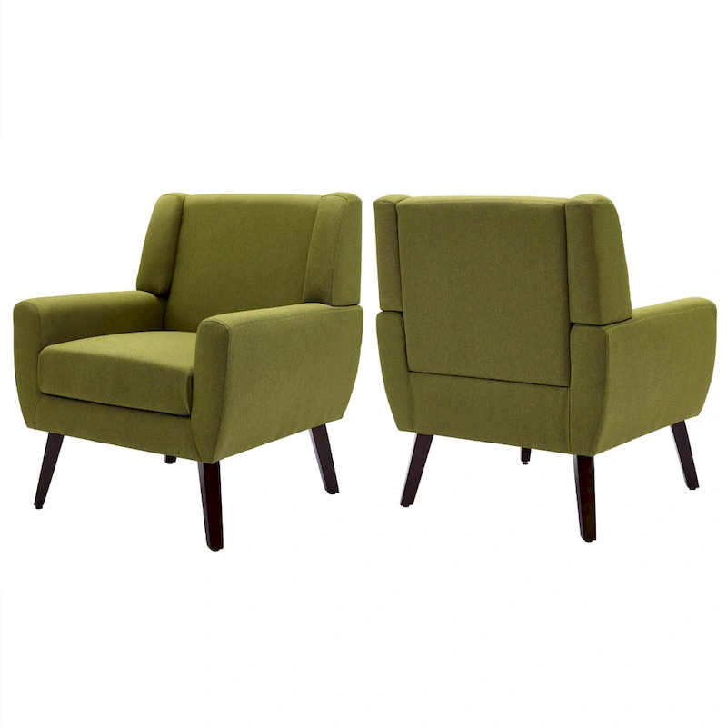 Modern Armchair Upholstered Accent Chair Set of 2