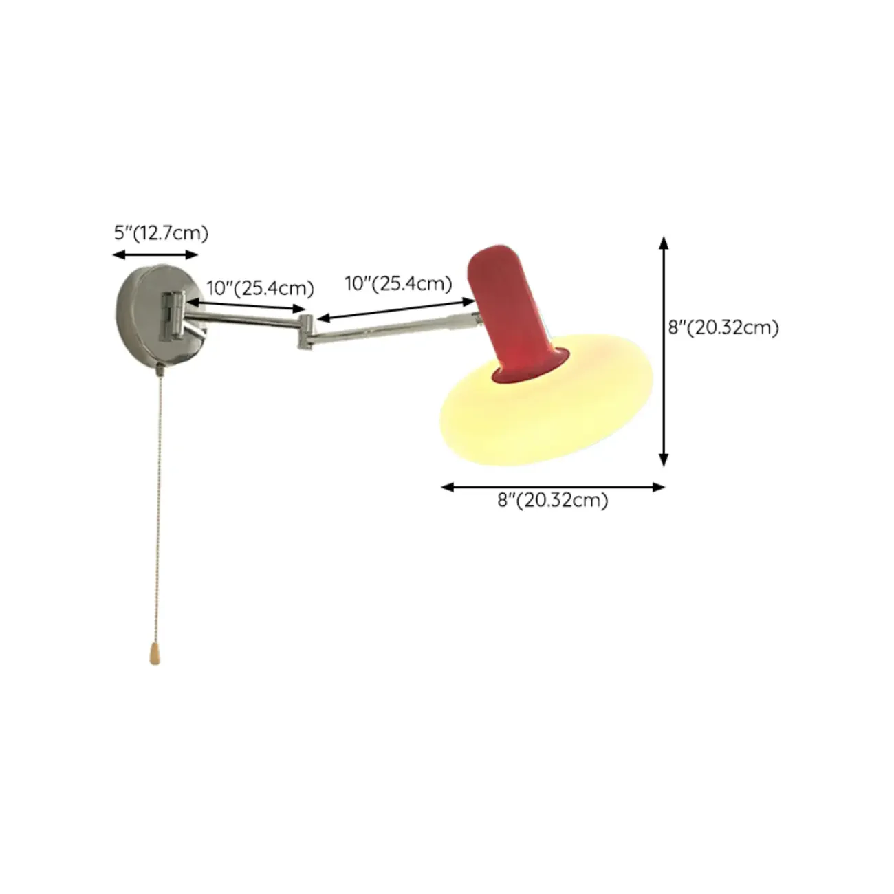 Industrial Metal Stylish Swing Arm Wall Light