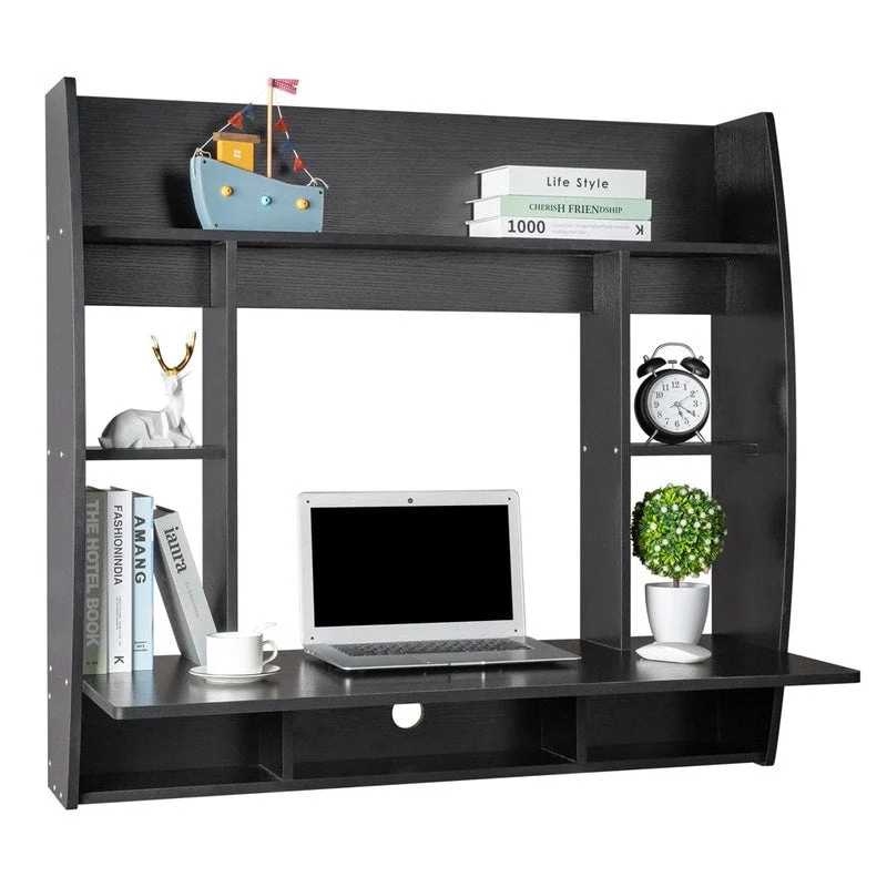 39 Exquisite Room-saving Wall Built-up Computer Desk