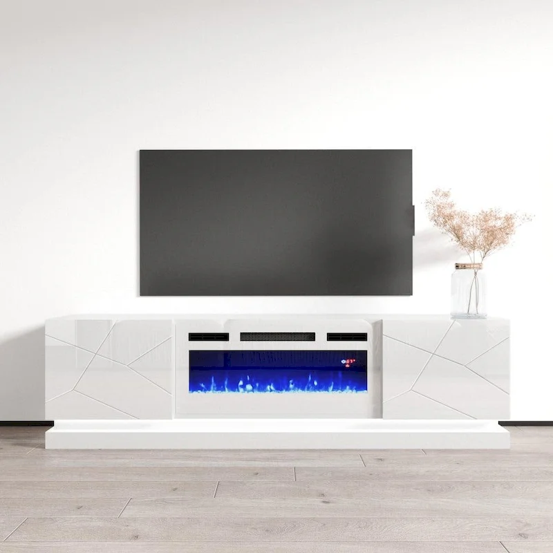 Shu WH-EF Electric Fireplace 71  TV Stand