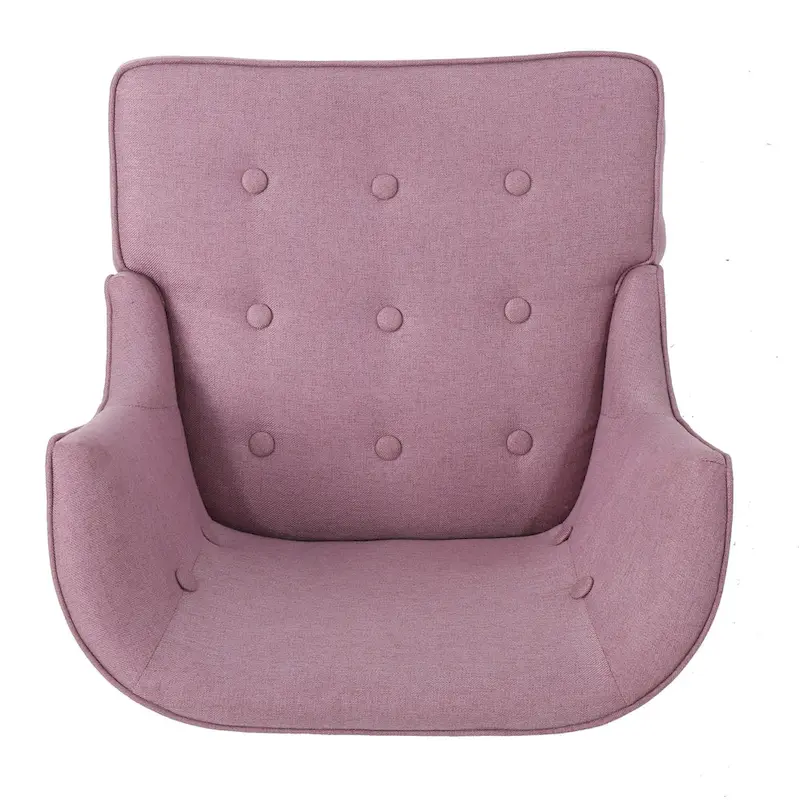 Lavender PUrple Modern 28 Accent Chair with Button Tufted Waffle Stitching and Nailheads