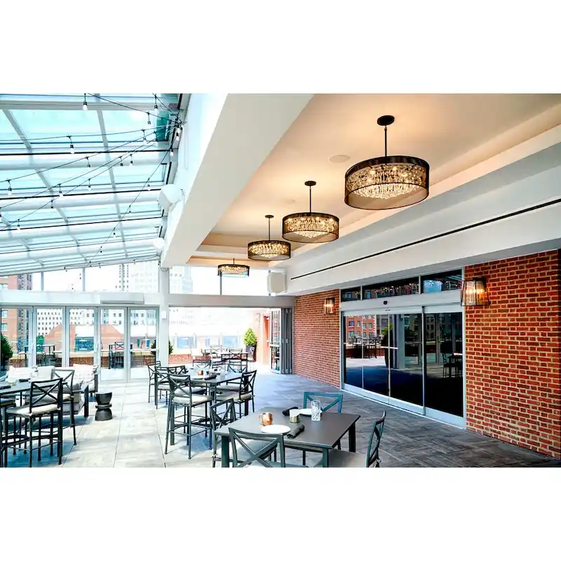 Fredrick Ramond 8 Light Large Foyer Single Pendant from the Fiona