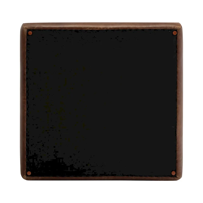 Poly & Bark Sequoia Ottoman - Full Grain Genuine Italian Leather