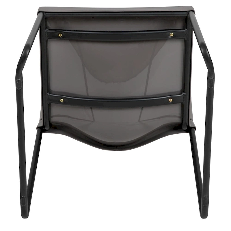 880 lb. Capacity Full Back Contoured Stack Chair with Powder Coated Sled Base
