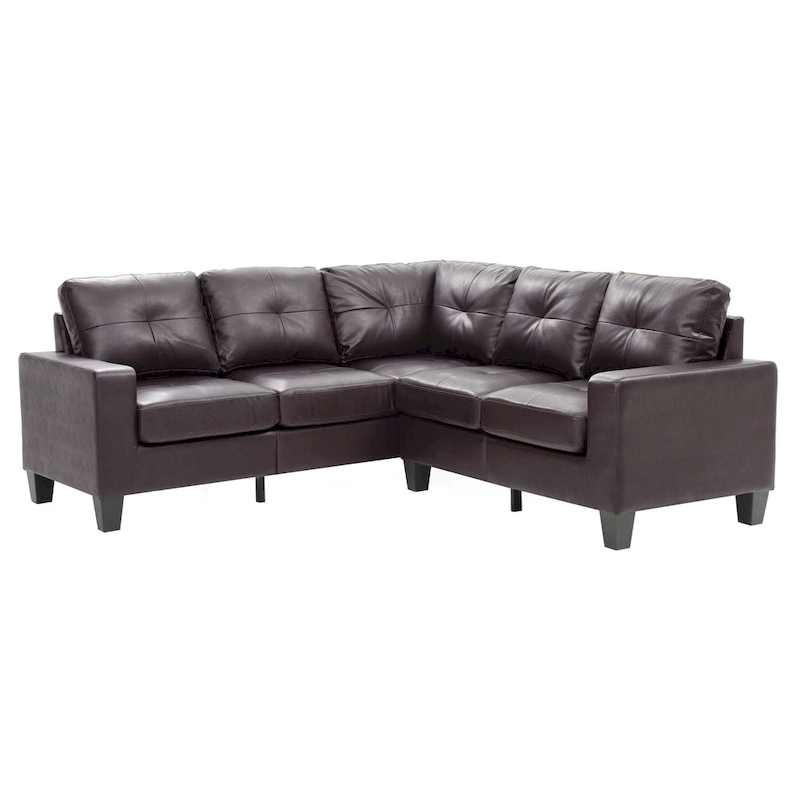 Newbury Faux Leather Sectional Sofa