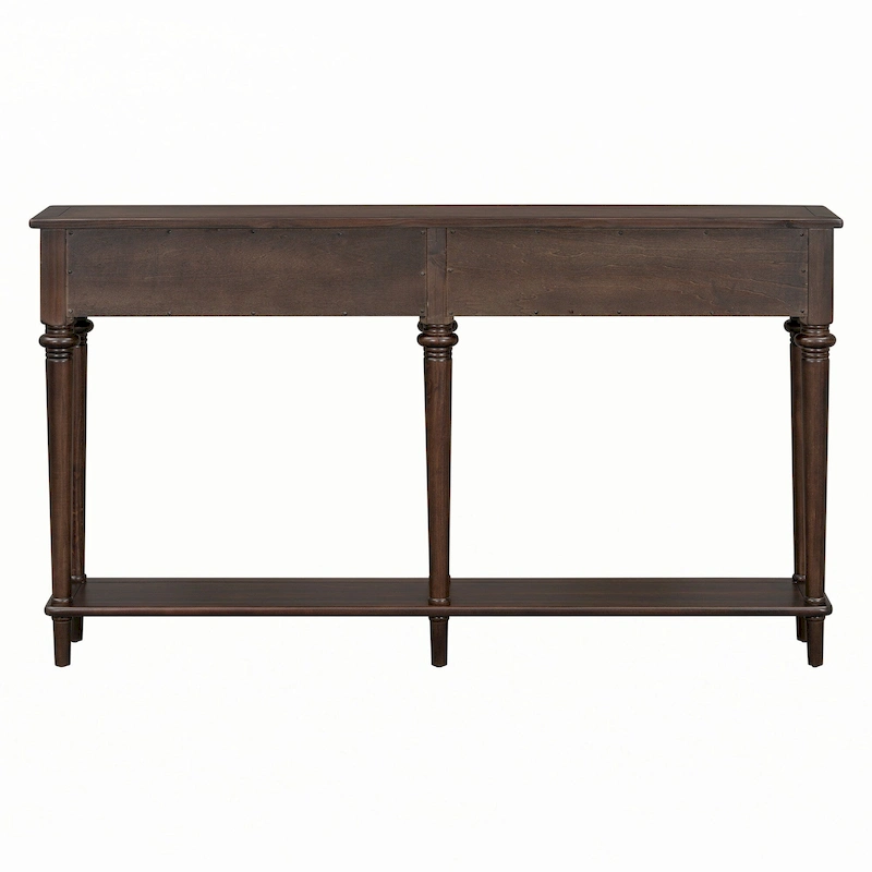 Entryway Table with 4 Drawers(Espresso)