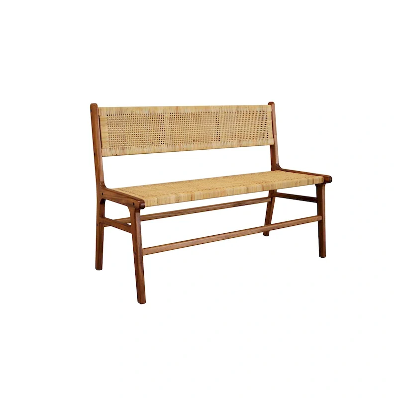 Carolina Living Leana Rattan Bench