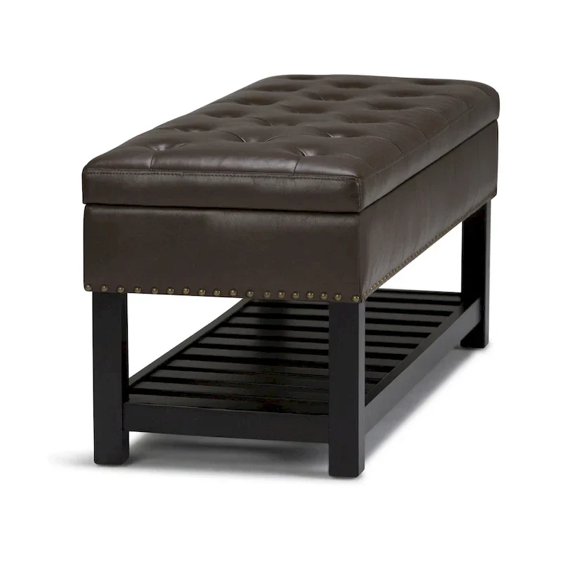 WYNDENHALL Riley 43 inch Wide Rectangle Ottoman Bench - 43 W x 17 D x 19 H