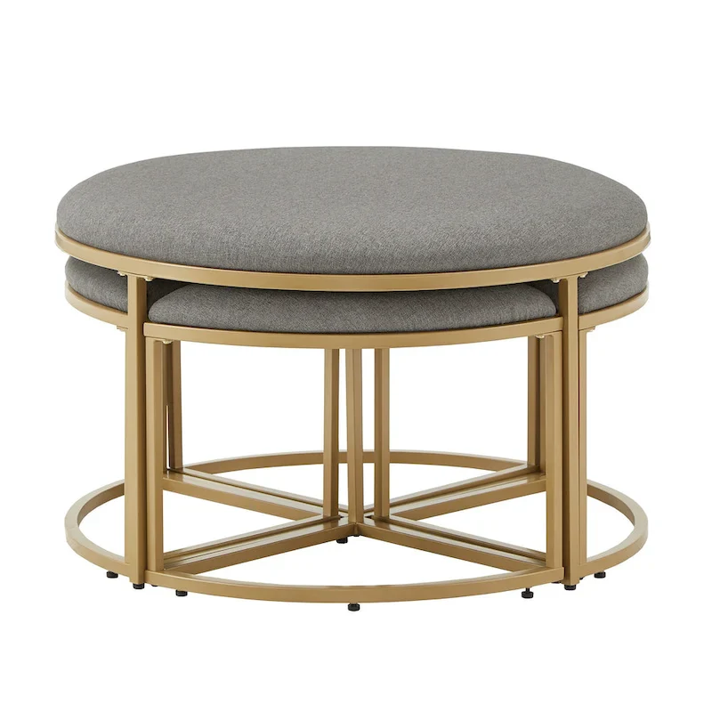 Gabin Coffee Table with Nesting Stools by iNSPIRE Q Modern