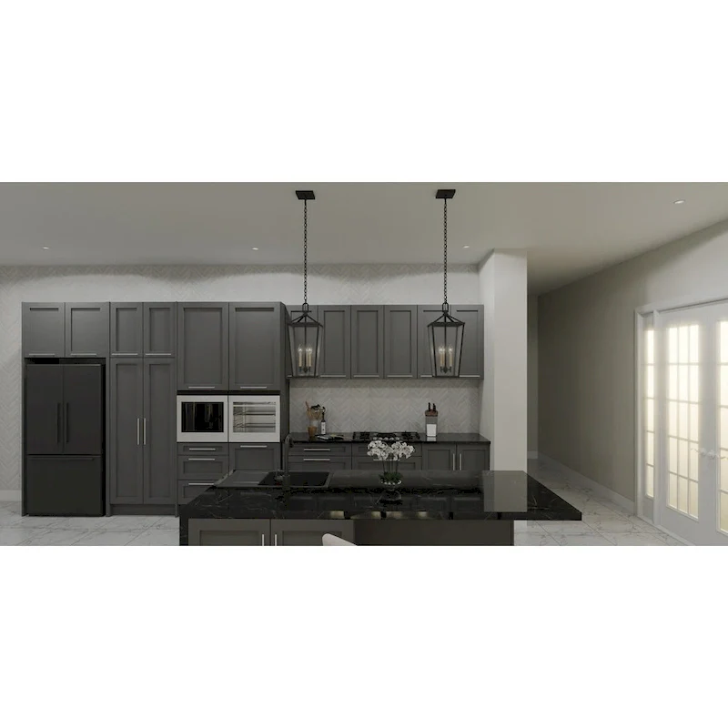 Hull 3-Light Matte Black Mini Pendant Light