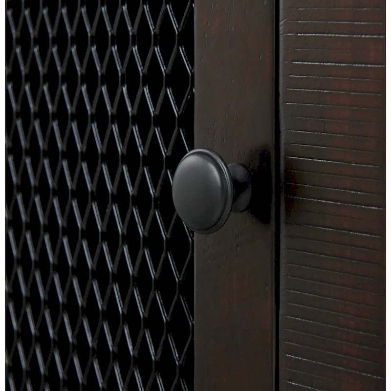 Rustic Solid Wood Chairside End Table with Hidden Charging Station