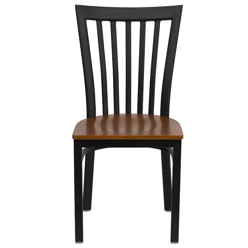 Flash Furniture Black School House Back Metal Restaurant Chair