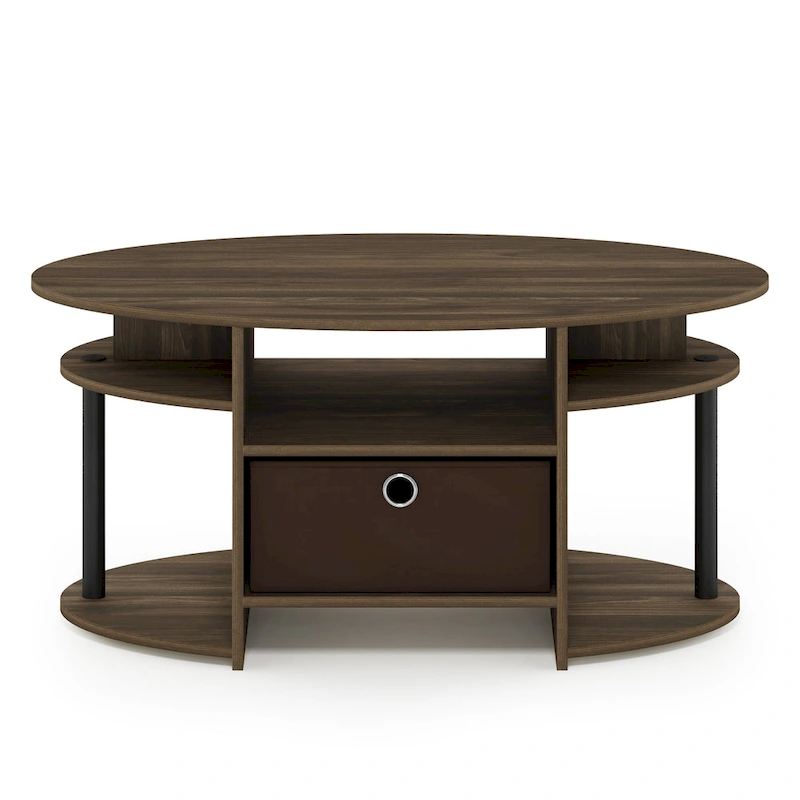 FURINNO JAYA Simple Design Oval Coffee Table