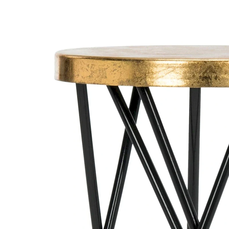 SAFAVIEH Elissa 30 Inch Gold Leaf Bar Stool - 18 x 18 x 30 - 18Wx18Dx30H