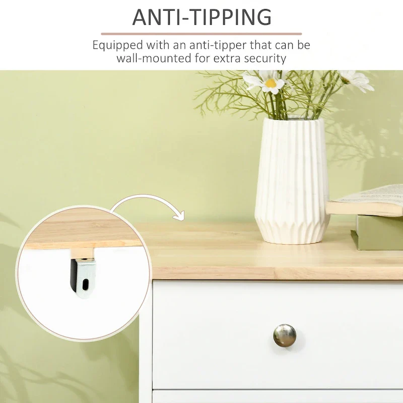 HOMCOM Modern Sideboard, Buffet Cabinet with Adjustable Shelves, Grey